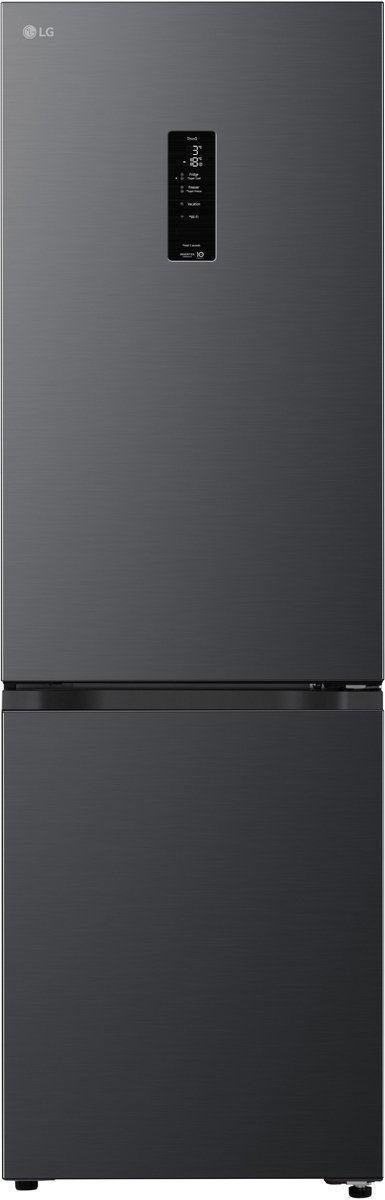LG GBBSJ11DEP koel‑vriescombinatie Zwart met DoorCooling voor gelijkmatige koeling - Zero Clearance voor een naadloze pasvorm - MAXFit voor maximale opslagruimte - ThinQ bediening. Energieklasse D — afbeelding 1