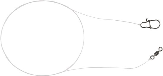 Mikado Fluorocarbon Onderlijn 30 cm - 7LB - Baars Roofvis - Met Snap - 2 Stuks van Merkloos — afbeelding 2