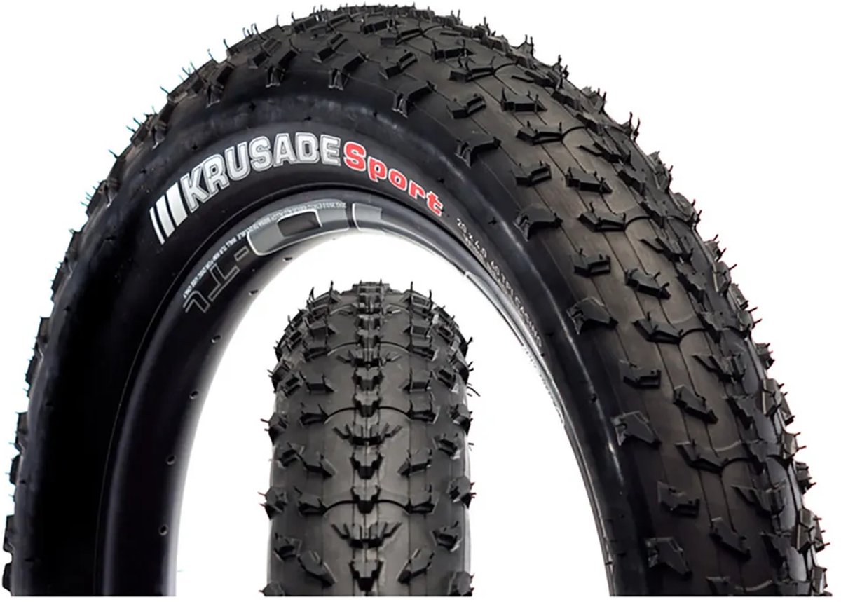 Kenda K-1188 Krusade Sport 20´´ X 4.00 Stevige Urbanband Zwart 20´´ x 4.00