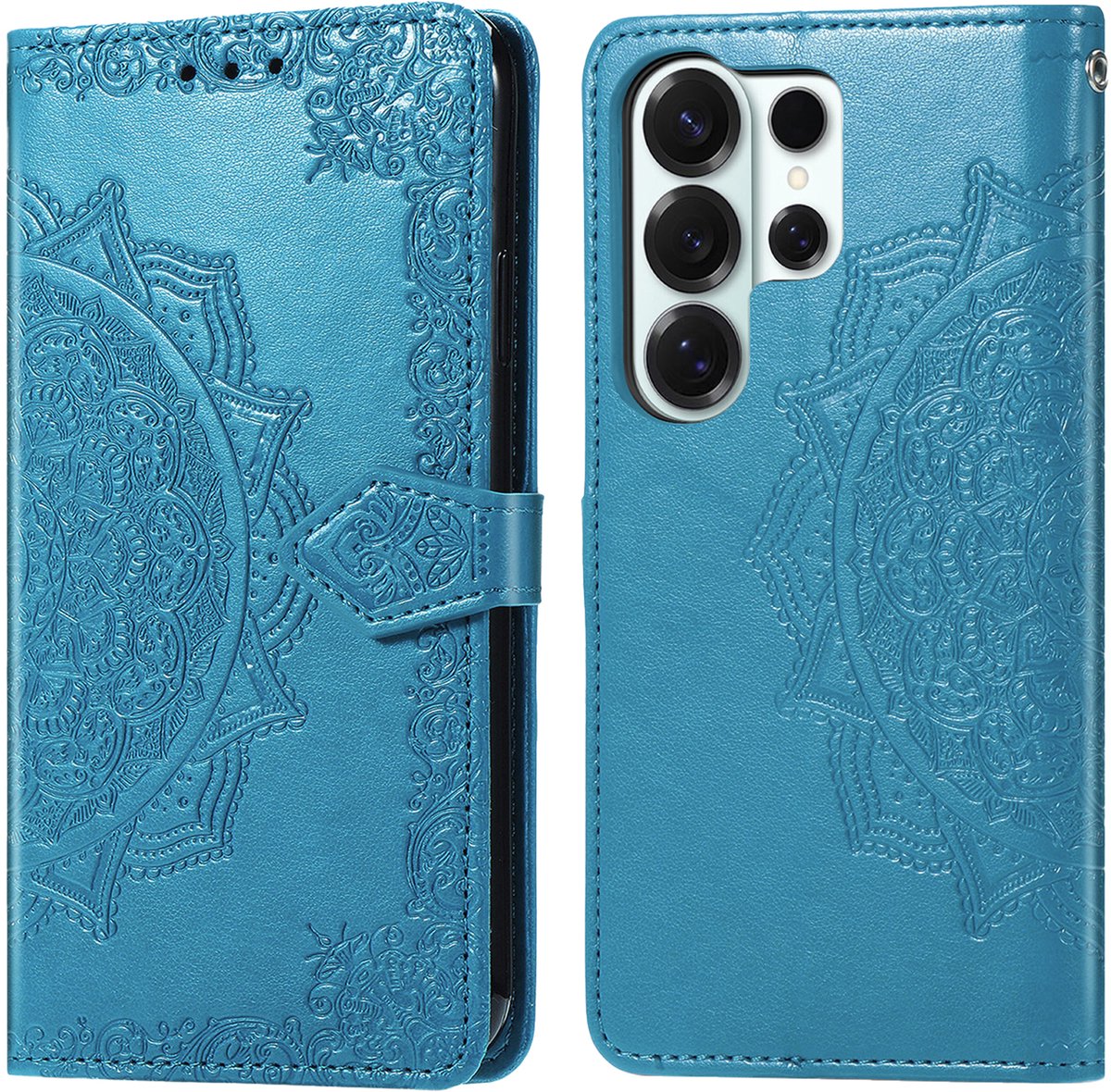 imoshion Hoesje - Geschikt voor Samsung Galaxy S26 Ultra - Mandala Bookcase - Turquoise