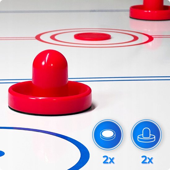 THUNDER BOLD-BLACK-7FT-HOCKEY-PING - 3-in-1 Speeltafel - Biljart, Airhockey en Tafeltennis - 7 ft — afbeelding 4