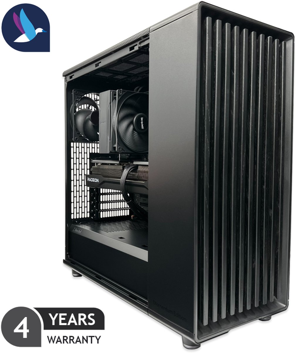 Fractal Design Momentum Gaming PC - AMD Ryzen 7 9800X3D - Radeon RX 9070 XT - 32 GB RAM - 1 TB SSD - WiFi - BT