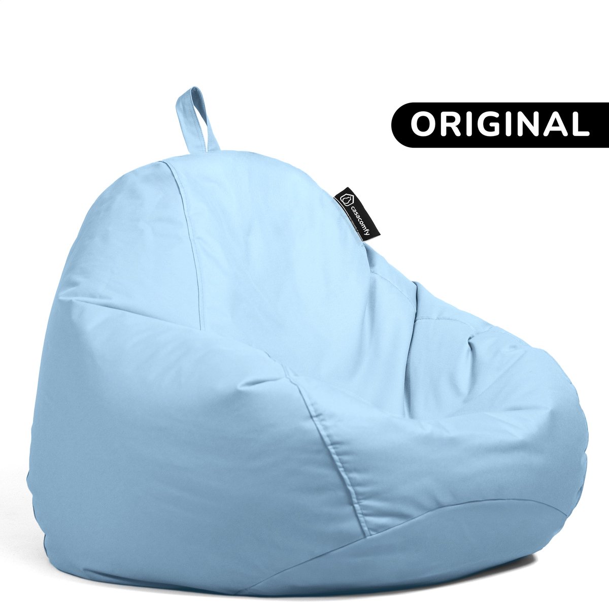 Casacomfy Pear Original - Zitzak Kind & Volwassenen - Binnen & Buiten - Waterbestendig - Lichtblauwe