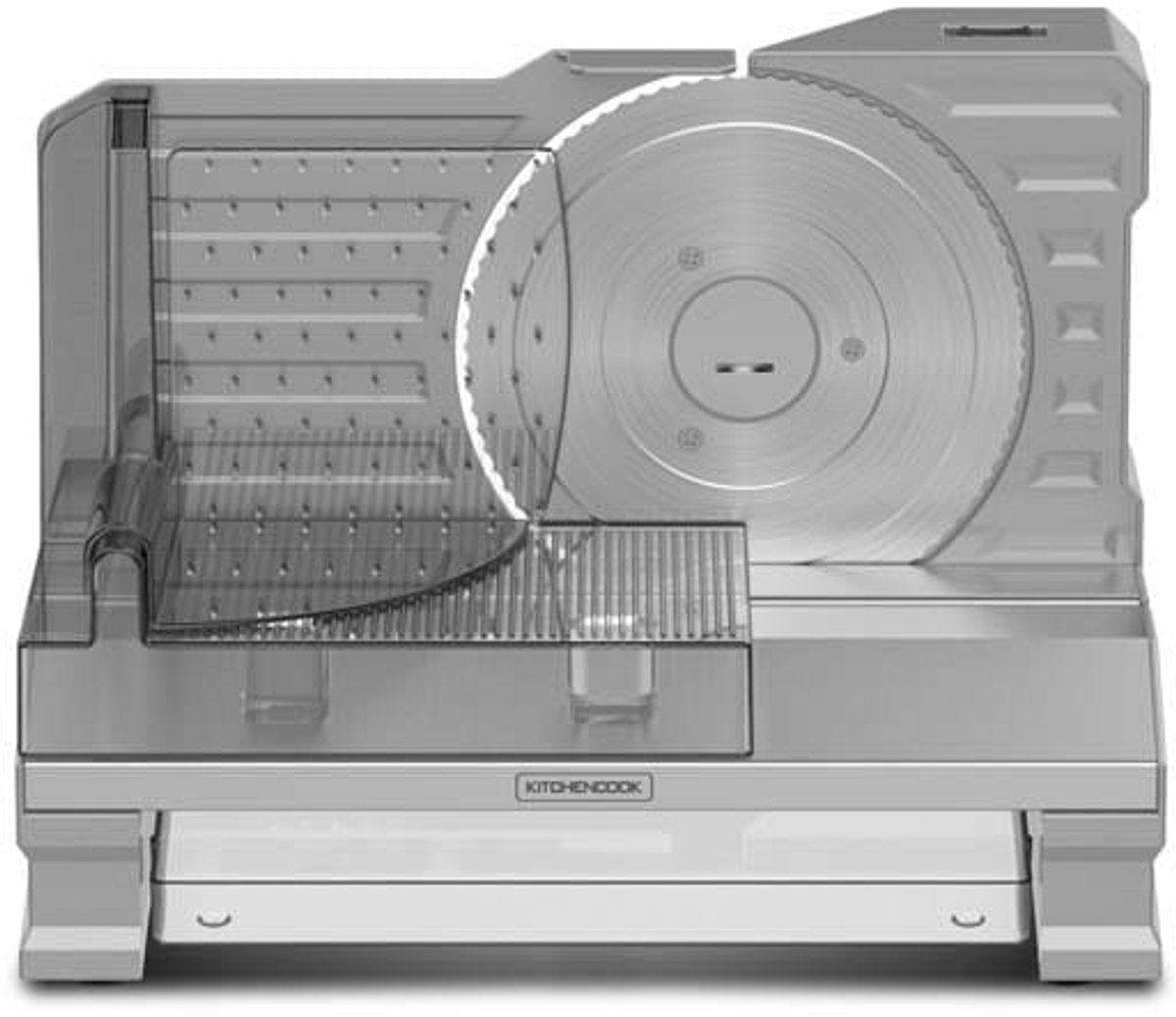 Kitchencook MSliceX - Brood- en Vleesplakken - 2 RVS Messen - Verstelbare Dikte - Antislip Voeten