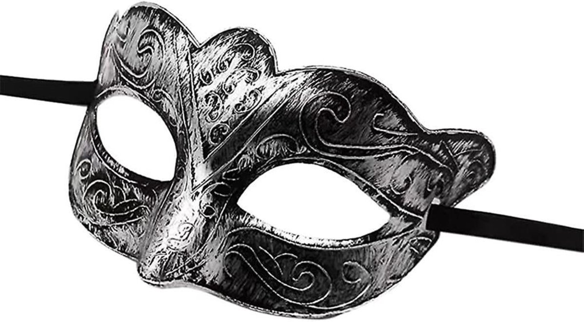 Maskers - Venetiaans oogmasker - Retro zilveren masker - Masker gala - Gemaskerd bal masker - Feest masker - Dames en Heren - Carnaval en Halloween Verkleed Masker — afbeelding 2