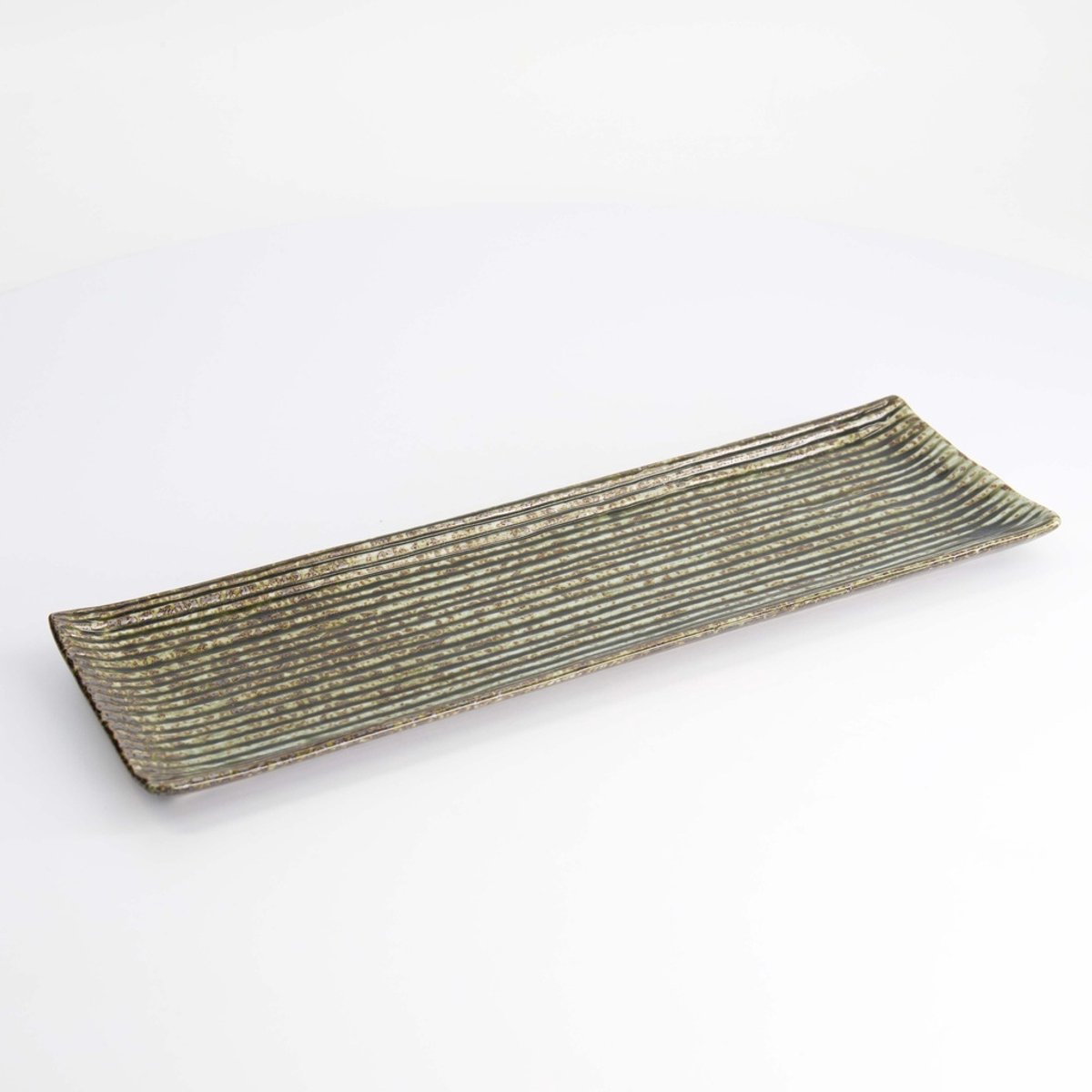 Groen Rechthoekig Serveer Bord - 33.2 x 10.5cm