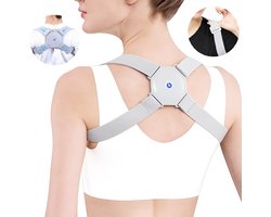 Correcteur de Posture Orthopédique – Correcteur de Dos avec Capteur et Vibration – Bretelle Dorsale Réglable pour la Posture – Rechargeable par USB – Pour Enfants et Adultes