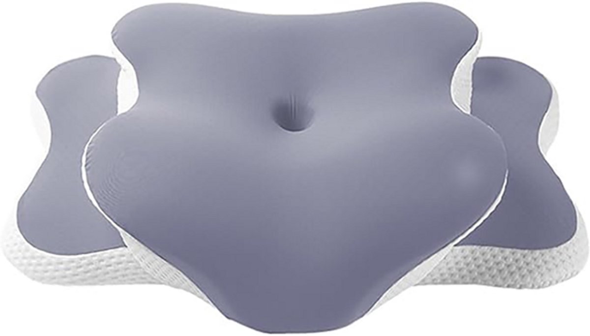 Nekkussen Memory Foam - Vlindervormig Nekkussen - Butterfly Memory Foam Serie - Orthopedisch Nek Kussen - Ergonomisch Vlindervormig - 65 × 39.7 × 11 cm - Blauw