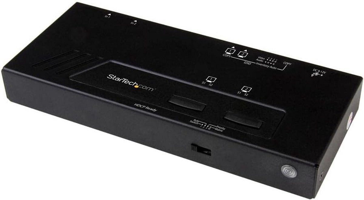 2x2 HDMI Matrix Schakelaar met 4K Ondersteuning en Automatische Omschakeling