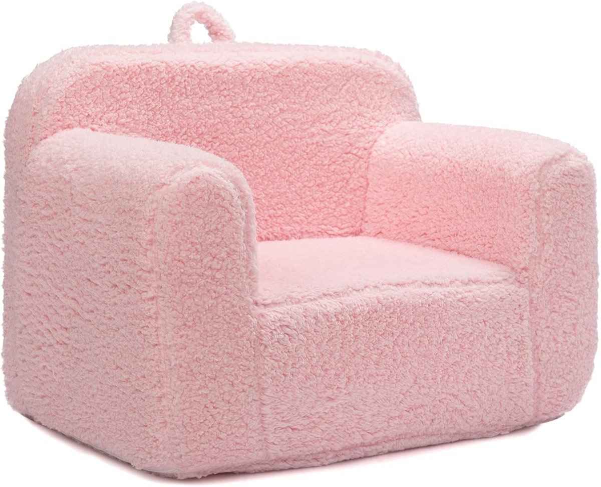Kindersofa Roze Ultra Zacht Schuim Binnen Buiten Gebruik