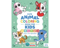 Leer Alfabet en Cijfers Kleurboek voor peuters en kleuters