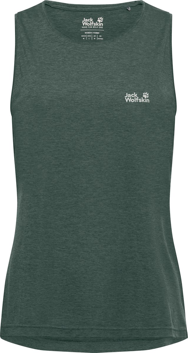 Jack Wolfskin WILDTRAIL TANK TOP W Dames Outdoorshirt Sago Palm