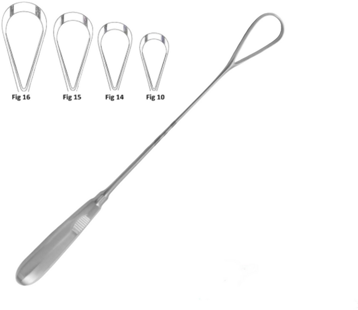 Belux Surgical Instruments / Curette Bumm – 30 mm, 26 cm – Gynaecologisch Instrument