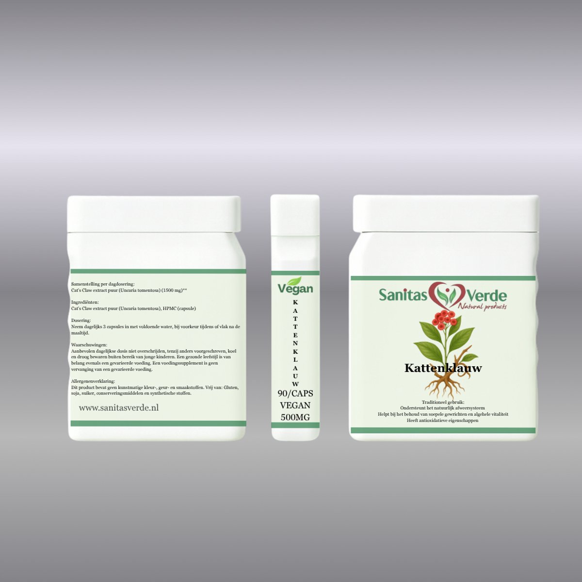 Sanitas Verde - Kattenklauw Extract - 90 vegan capsules - 500mg