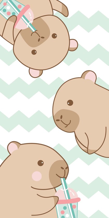 Capybara Strandlaken Kawaii - 70 x 140 cm - Katoen