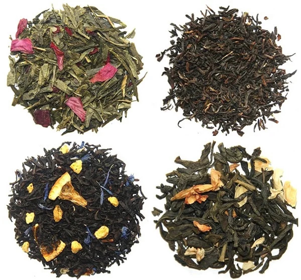Theeselectie High Tea - Losse thee Proefpakket - Losse thee - Verse thee - 4 x 25 gram