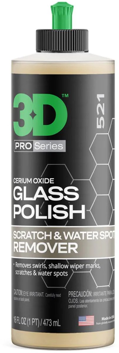 3D - Glass Polish 473 ml.