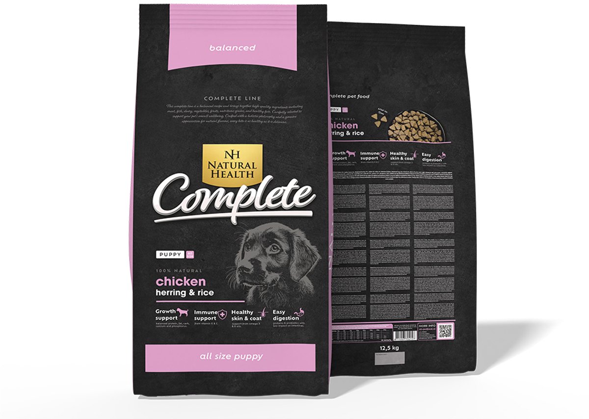 Natural Health Natural Health Droogvoer NH Dog Basic Five Puppy - 12,5 KG