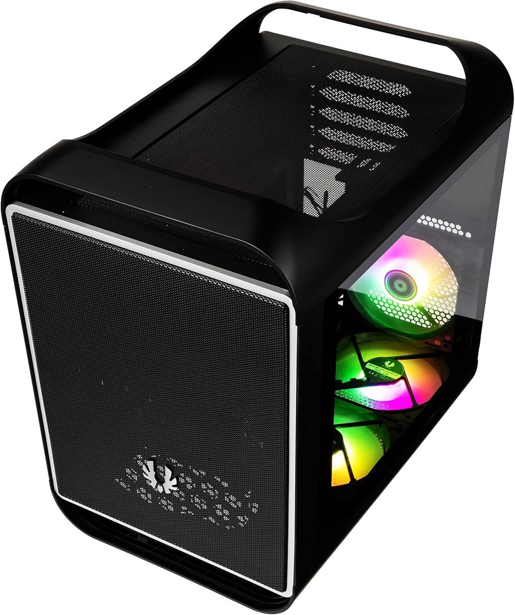 Compacte Gaming PC Behuizing mATX en Mini ITX met 3 ARGB Ventilatoren Zwart