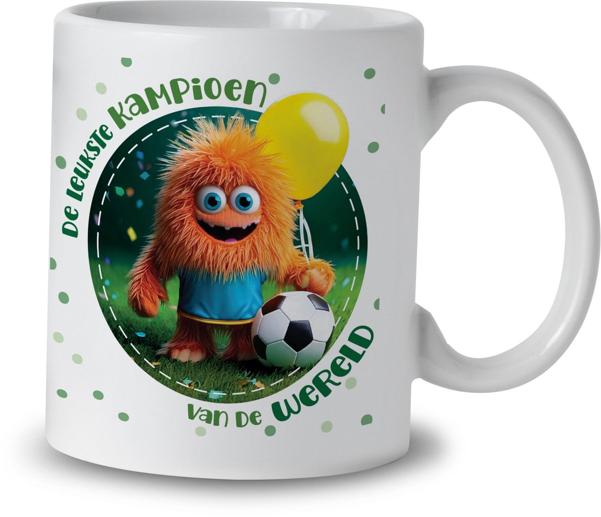Mok – Monster Voetballer – Keramiek – 325 ml – Cadeau