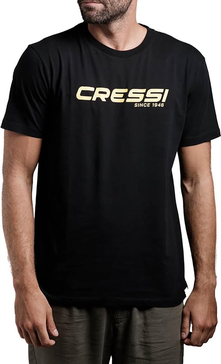 CRESSI T-SHIRT MAN Zwart