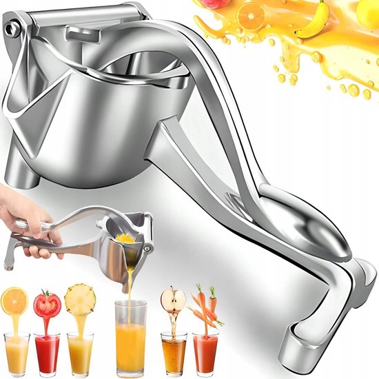 Upgrade Handpers Citruspers - Ergonomisch Ontwerp - Makkelijk te Reinigen - Voor Sinaasappel, Citroen en Grapefruit - Aluminium - 1 Stuk van Merkloos — afbeelding 2