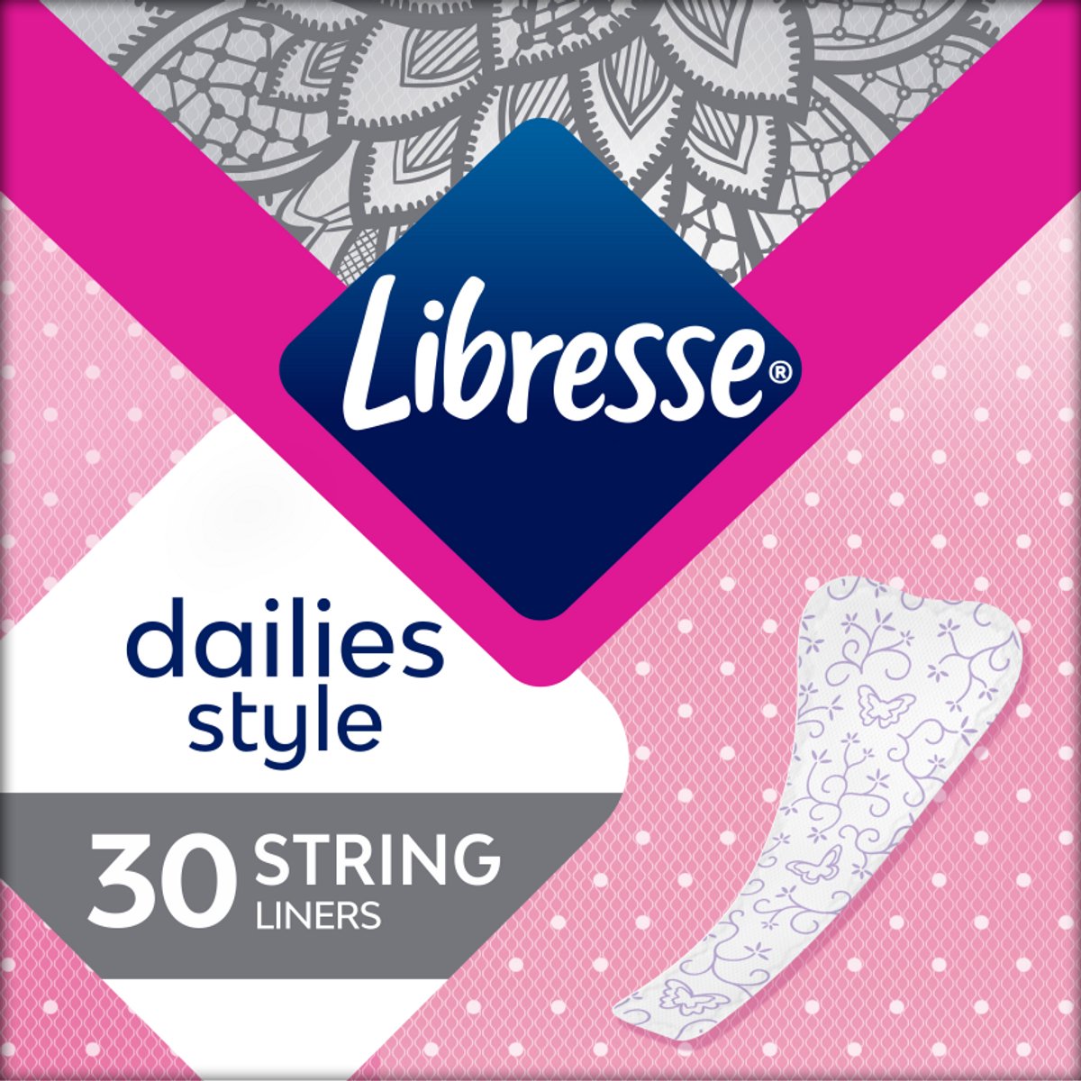 Bol.com Libresse Inlegkruisjes - String - Voordeelverpakking 12 x 30 stuks aanbieding