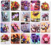 20 Cartes de vœux Blanco - Sans texte - 11x12cm - Cartes pliées avec enveloppes