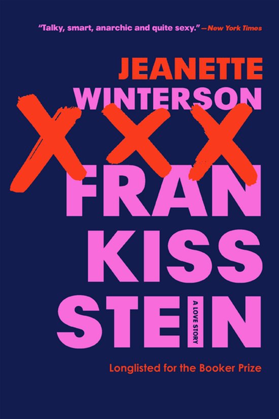 Couverture du livre "Frankissstein" de Jeanette Winterson, avec trois X rouges sur le texte.