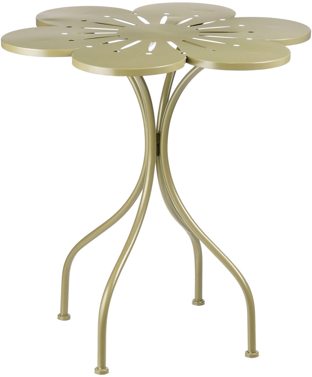 Mica Decorations Fleuri Bistrotafel - H73 x Ø70 cm - IJzer - Groen