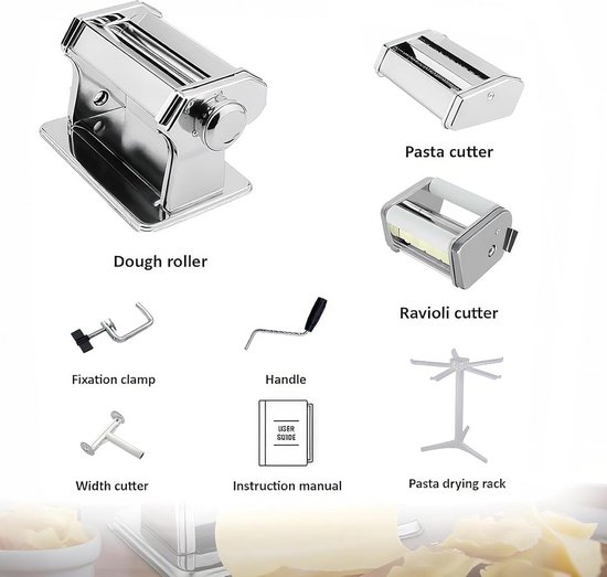 Pasta Droogrek - Pastamachine - Eigen Pasta Maken - Keuken van Merkloos — afbeelding 5