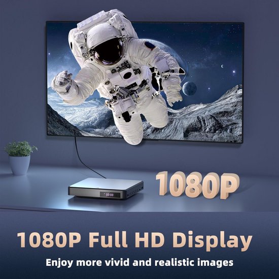 DVD Speler met HDMI - Externe DVVD Speler - Zwart - Video speler — afbeelding 5