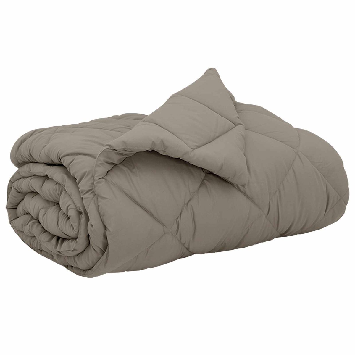 vidaXL - Volledig - Jaar - Dekbed - Lichtgrijs - 220 - x - 260 - cm - Microvezel