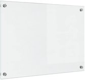 vidaXL - Keukenachterwand - Transparant - 70 - x - 50 - cm - gehard - glas