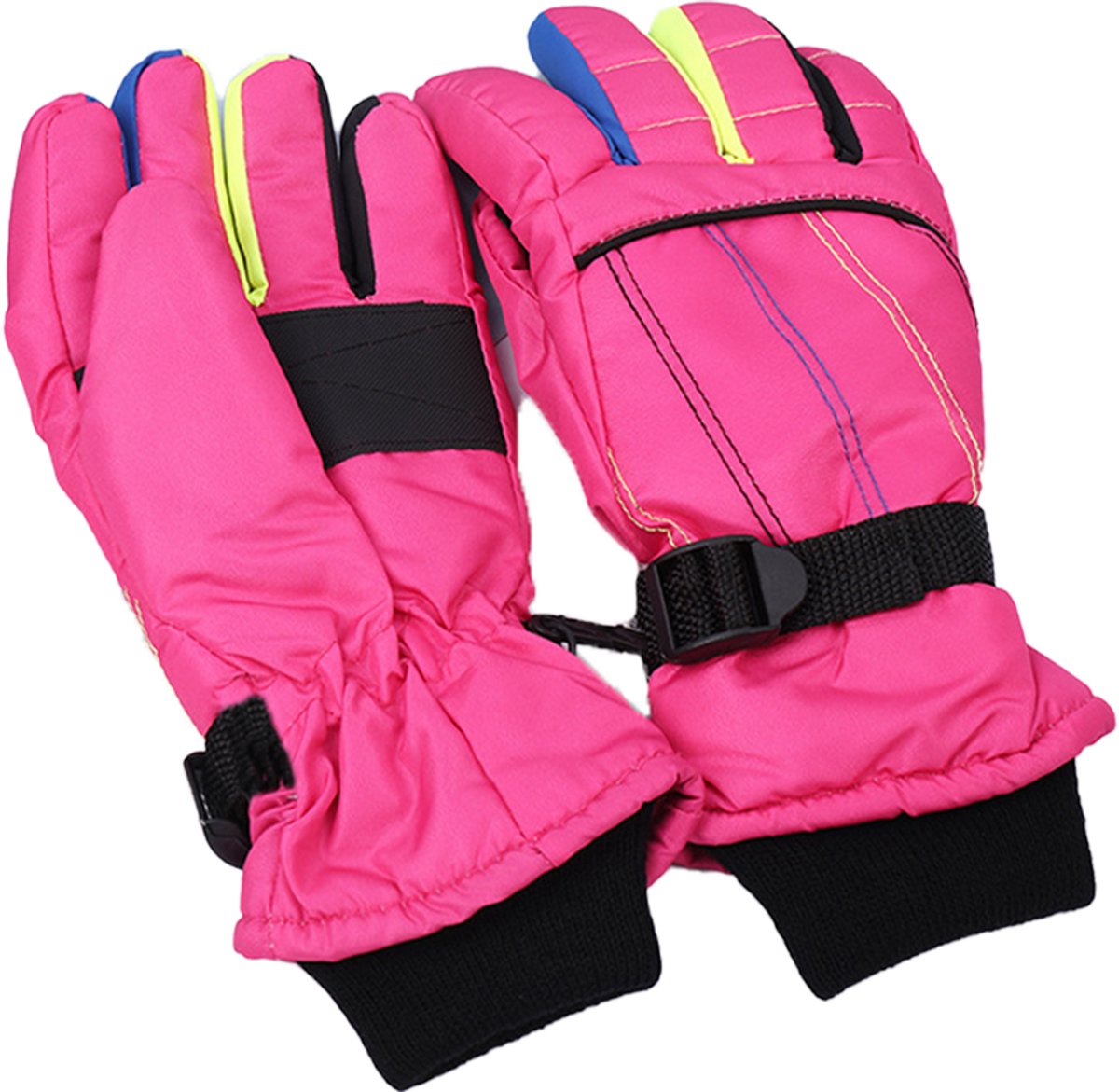 JeiibrZui Waterdichte Kinderhandschoenen Winddichte Skihandschoenen Dikke Warme En Antislip Voor Buitenactiviteiten 1 Paar Roze
