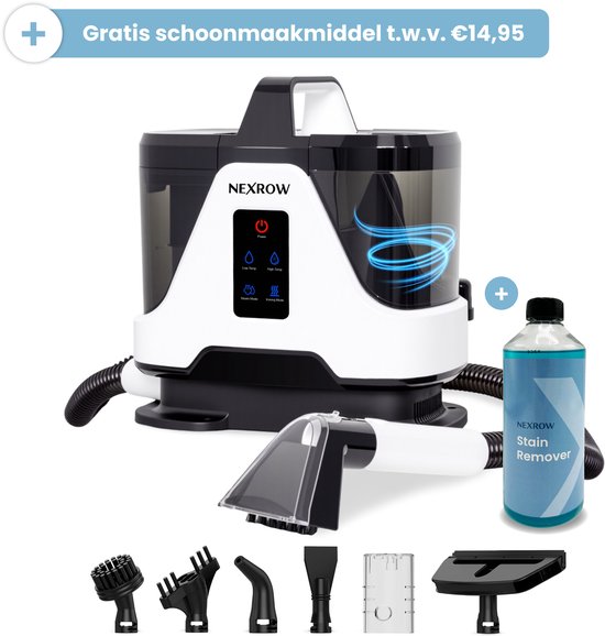 Strex 12 in 1 Steam Cleaner & Hand Steamer - Carpet Cleaner/Steam Cleaner/Stain Cleaner - For Hard/Soft Surfaces