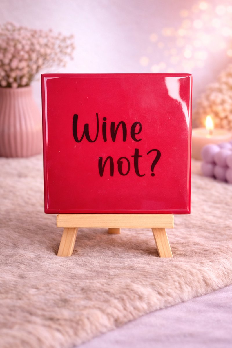 Tegeltje "Wine Not?" | Viva Femme | Tegeltjes met tekst