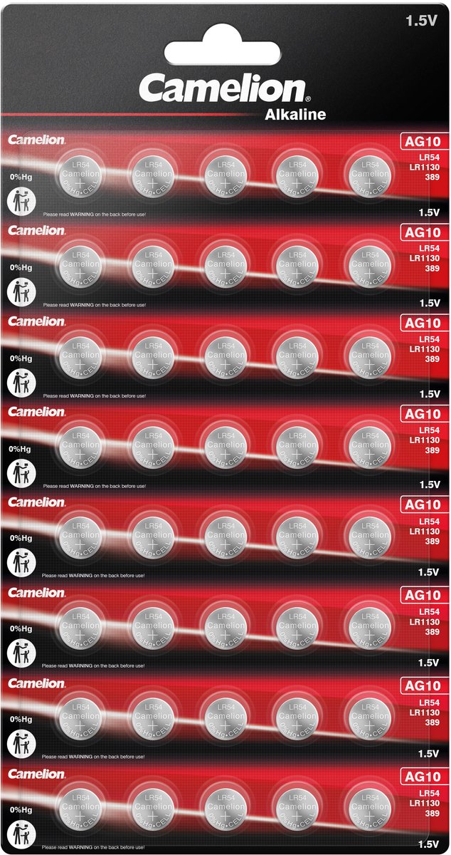 Camelion AG10 / LR54 1,5V blister 40