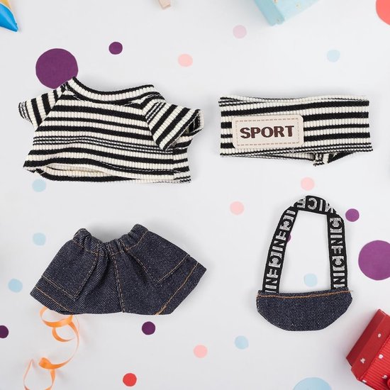 Poppenkleding Set - Outfit voor pop - Poppen aankleden - Realistische details - 17 cm poppen - Meerdere kleuren van Merkloos — afbeelding 2