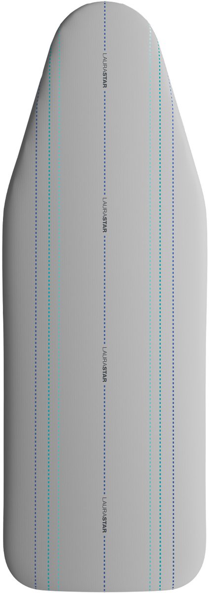 Laurastar Universalcover-hoes Donkergrijs, 131 cm x 55 cm, 100% katoen, Praktisch clipsysteem, Geschikt voor alle strijkplanken van andere merken, Machinewasbaar