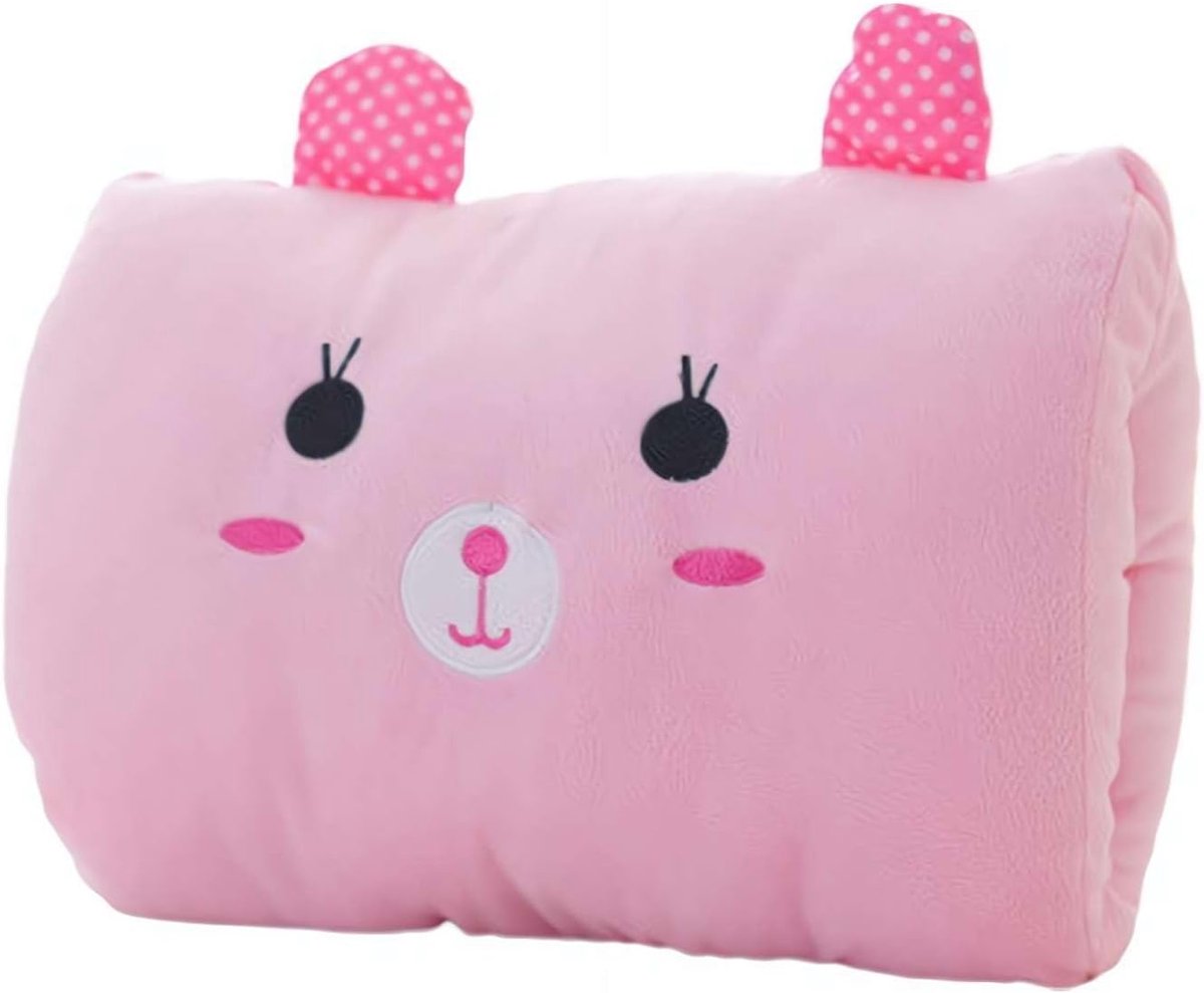 Pluche Handwarmer Kussen - Warm Knuffelkussen - Winterse Warmte - Zachte Vulling - 30x20x10 cm - Roze
