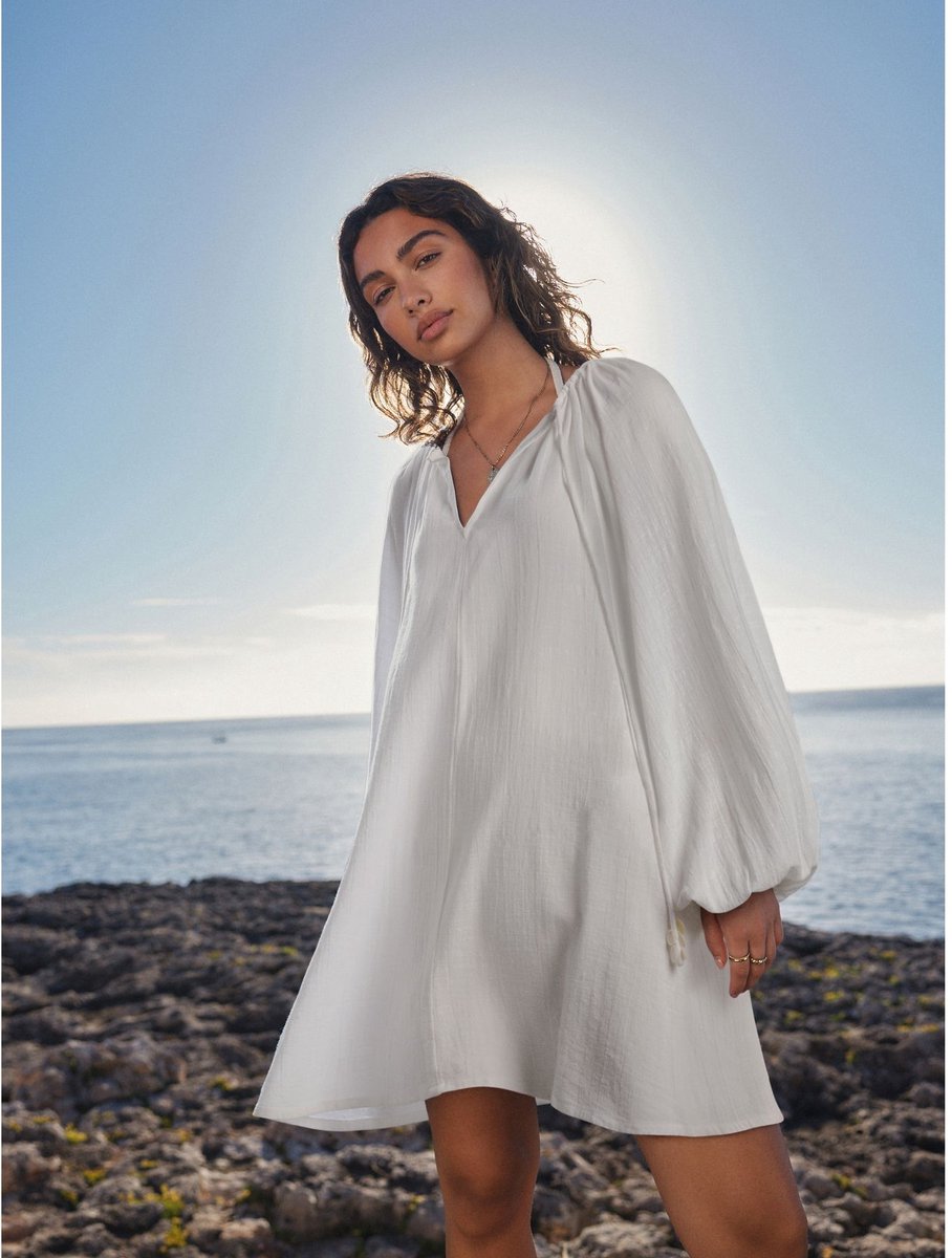 Next - Dames - Strandkaftan - Wit