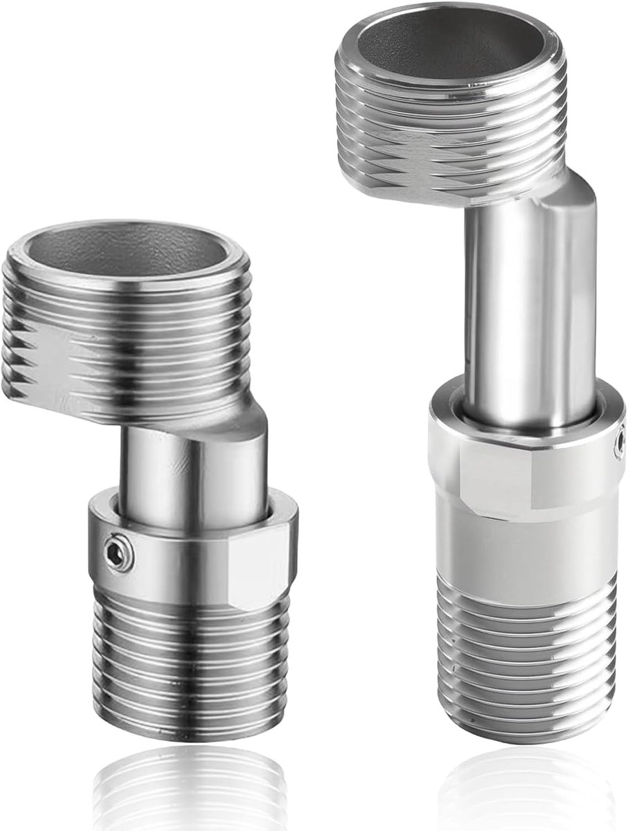 Douchekraan Adapters - S-aansluitingen - Badkamer Installatie - 360° Verstelbaar - 3/4" x