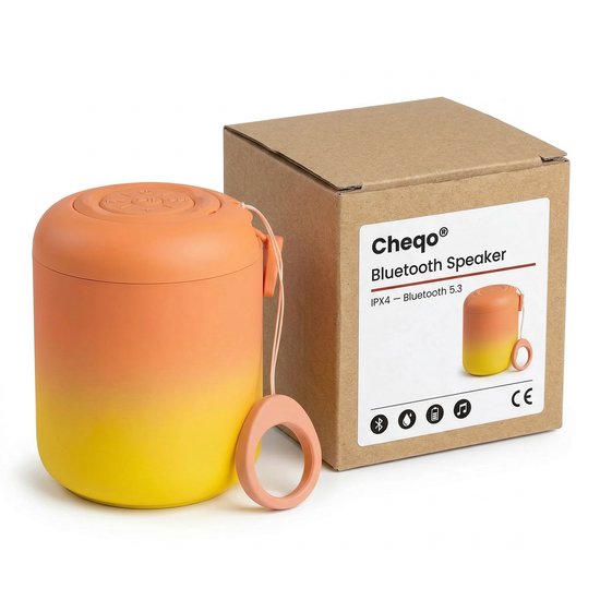 Cheqo® Bluetooth Speaker - Draagbare Bluetooth Speaker - Bluetooth Box - Draagbare Speaker - Mini Bluetooth Speaker - Kleine Bluetooth Speaker - Bluetooth Speaker Waterdicht - Waterbestendige Bluetooth Speaker - Bluetooth Speaker voor Buiten — afbeelding 2