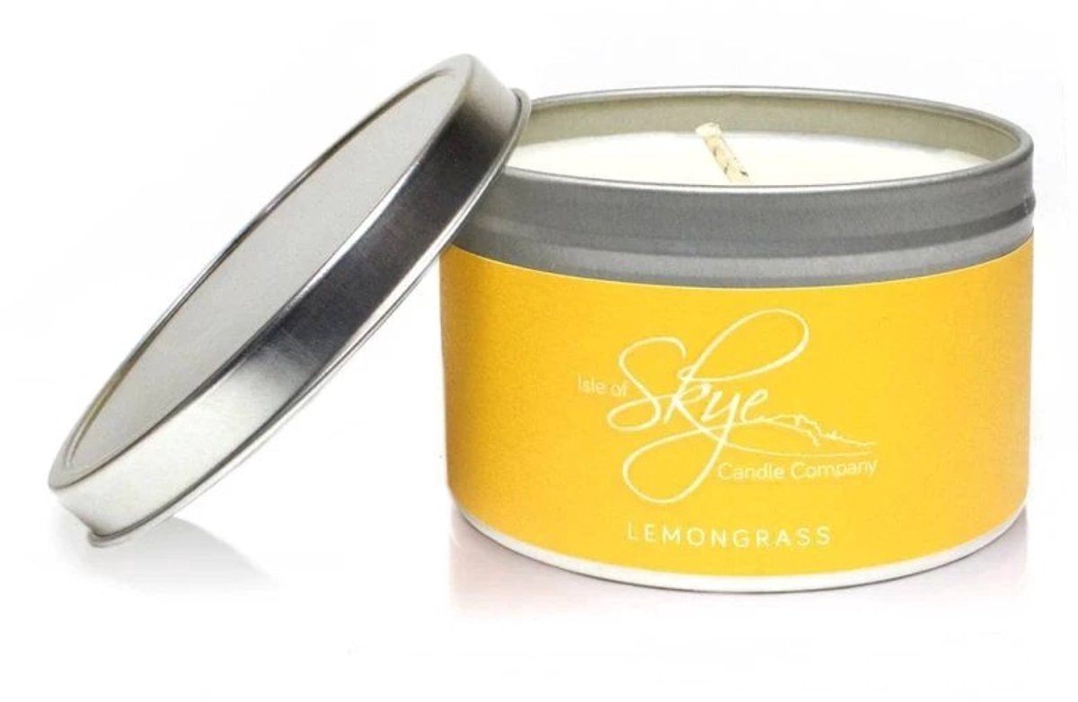 Geurkaars Citroengras Blikje - 30 uur - Sojawas - Isle of Skye Candle
