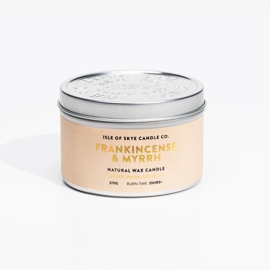 Geurkaars Wierook Blikje - 30 uur - Sojawas - Isle of Skye Candle