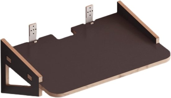 Beamer muurbeugel wit MDF – projector plank voor thuisbioscoop en kantoor, ruimtebesparend, stevig, eenvoudig te monteren