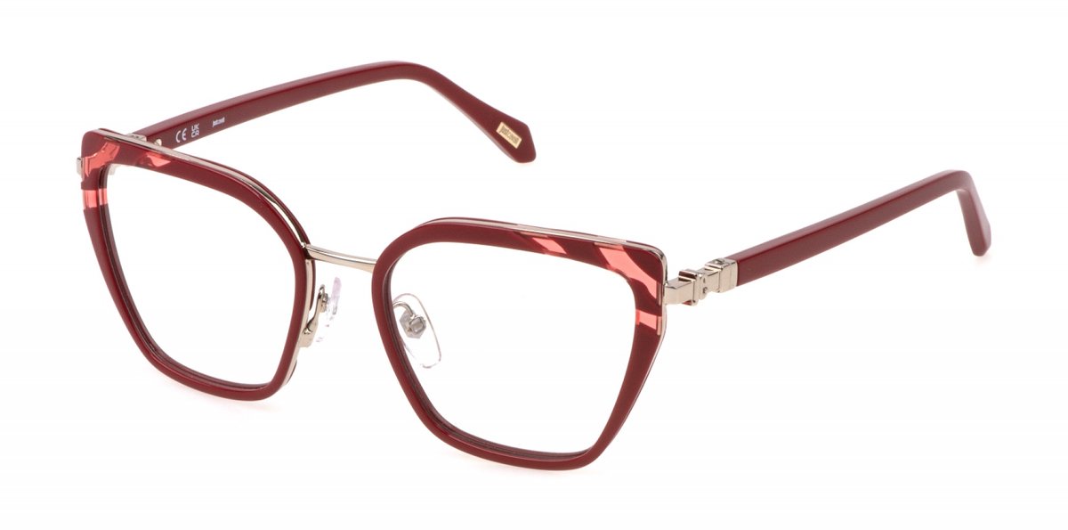 Just Cavalli VJC071 Arancio-rosso corallo 53/18/135 WOMAN Brilmonturen