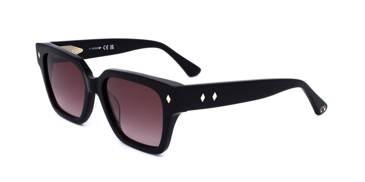 Web WE0351 Shiny black 54/18/140 WOMAN Zonnebrillen