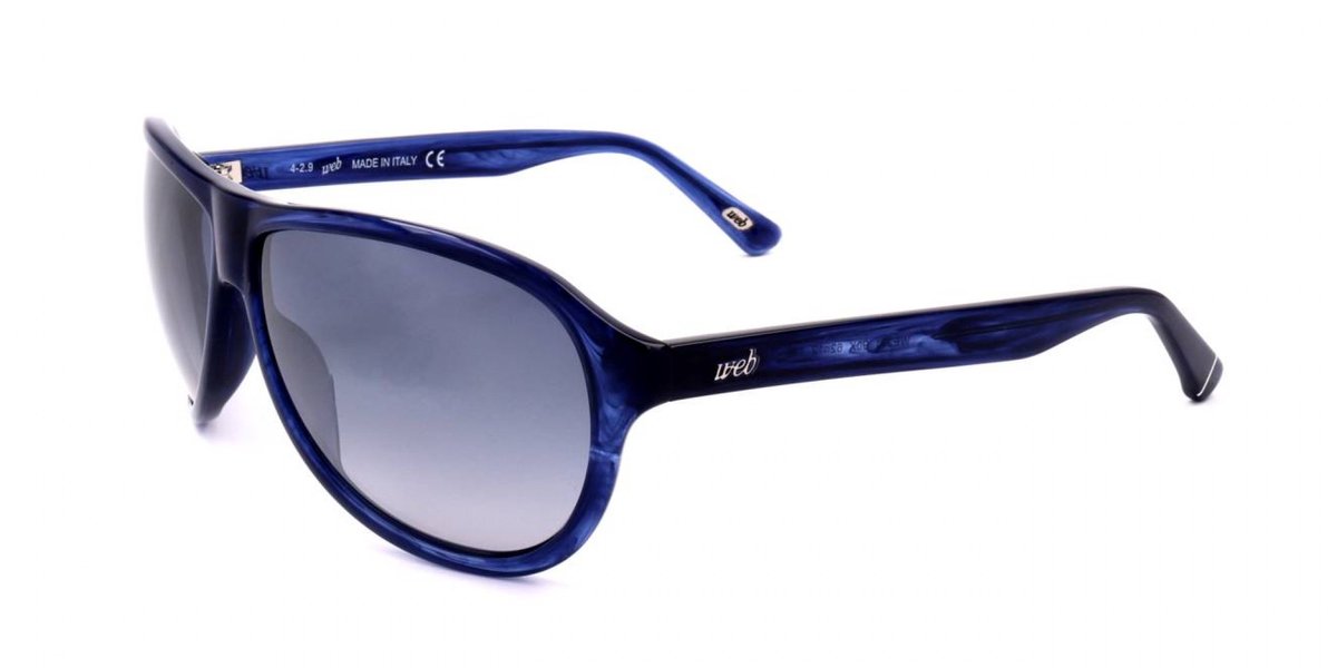 Web WE0291 Shiny blue 62/12/135 MAN Zonnebrillen